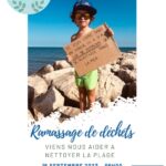affiche collecte déchets plage Salin 2023