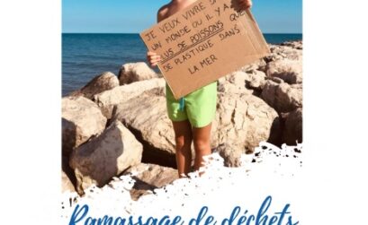 affiche collecte déchets plage Salin 2023