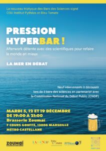 Affiche_Bar des Sciences_LaMerEnDebat Bleu Tomate