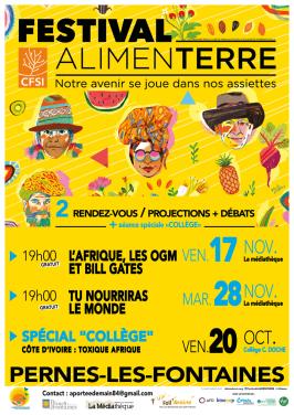 affiche festival Alimenterre Pernes