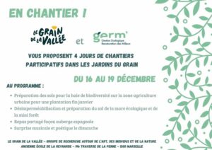 Le GRAIN et GERM lancent un chantier