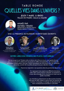 Table ronde "Quelles vies dans l'Univers" Bleu Tomate le mag
