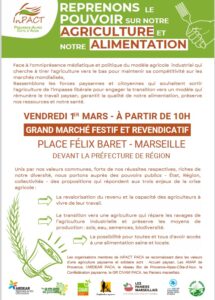 affiche du marché festif du 1er mars à Marseille