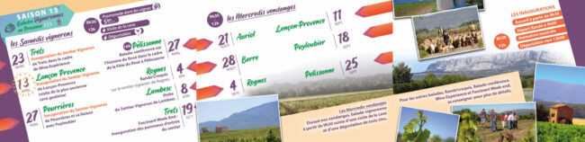 le programme des balades vigneronnes accompagnées