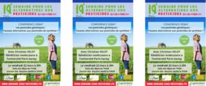 Affiche conférence Christian Velot sur les nouveaux OGM Le Thor
