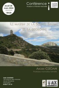 Affiche - Le massif de la Sainte-Baume et sa géologie Bleu Tomate