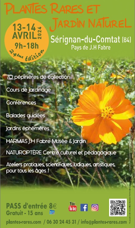 affiche Fête des plantes rares 2024