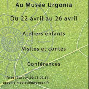affiche semaine biodiversité musée Urgonia