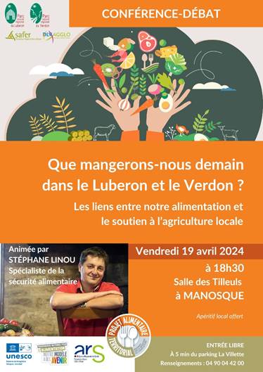 conférence débat sur l'alimentation durable en Luberon et Verdon