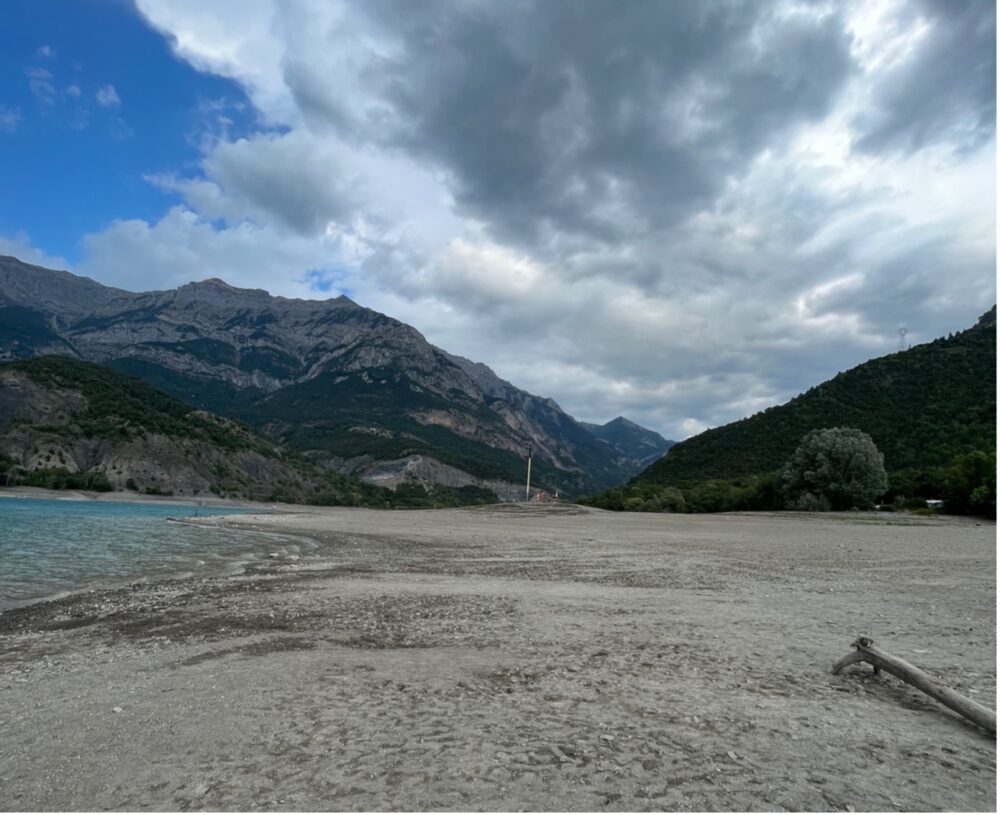 assec du lac de Serre-Ponçon en 2022