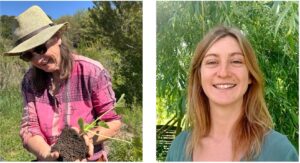 Guylaine Diesnis, créatrice du Jardin-Forêt des Etangs à Tourves (83) ©Guylaine Diesnis et sa fille Aurélia Diesnis, designer et formatrice chez Permalab ©Permalab Bleu Tomate