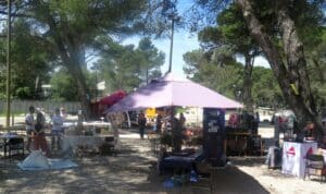 L'esplanade du Séquier à Barbentane à l'occasion de la fête d'Habilis