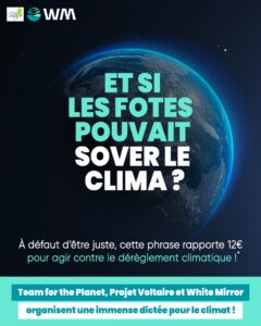 la grande dictée pour le climat, avec Team for the Planet