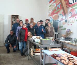 l'équipe du jour de la cantine solidaire