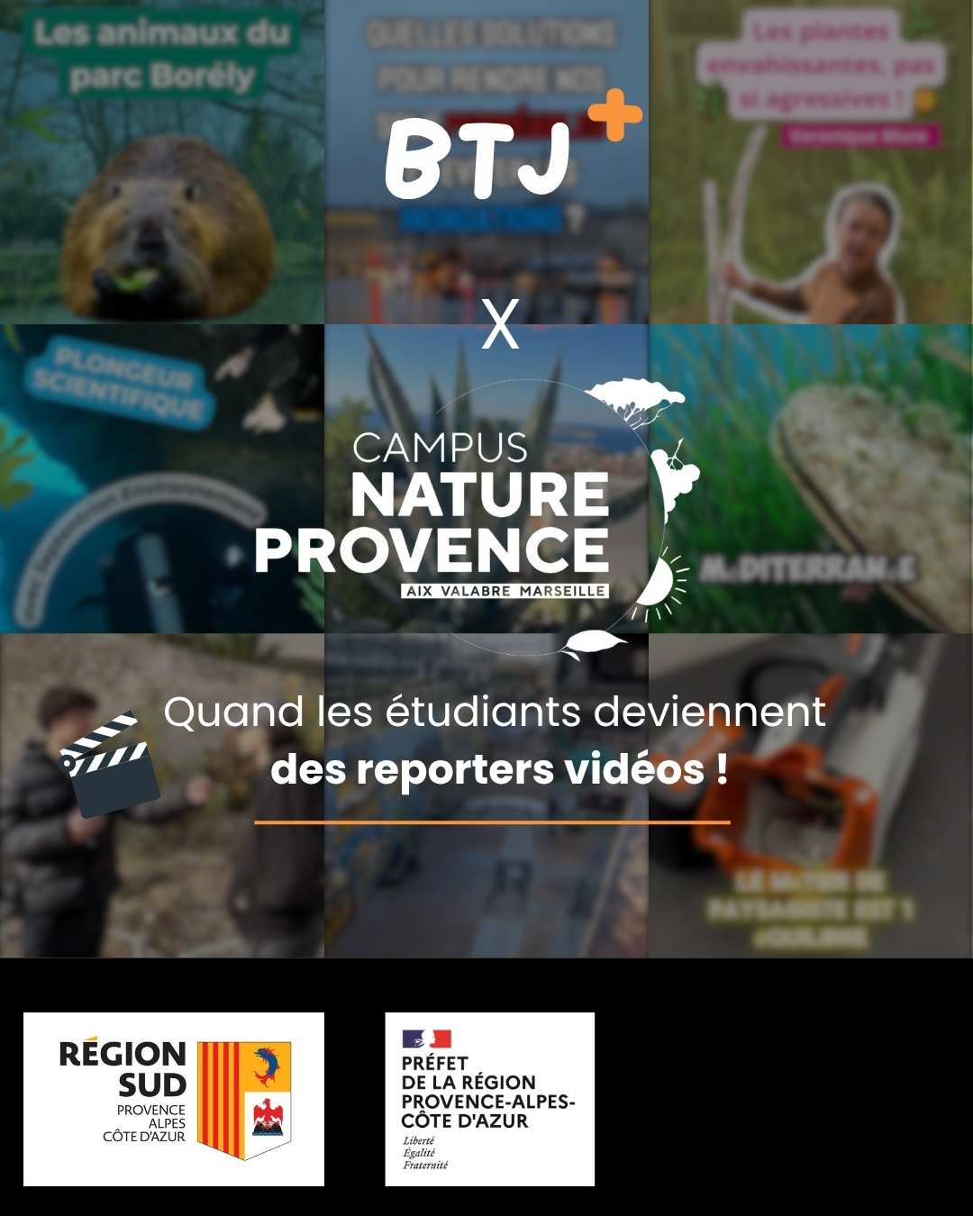 Page de garde diffusion vidéos BTJ +