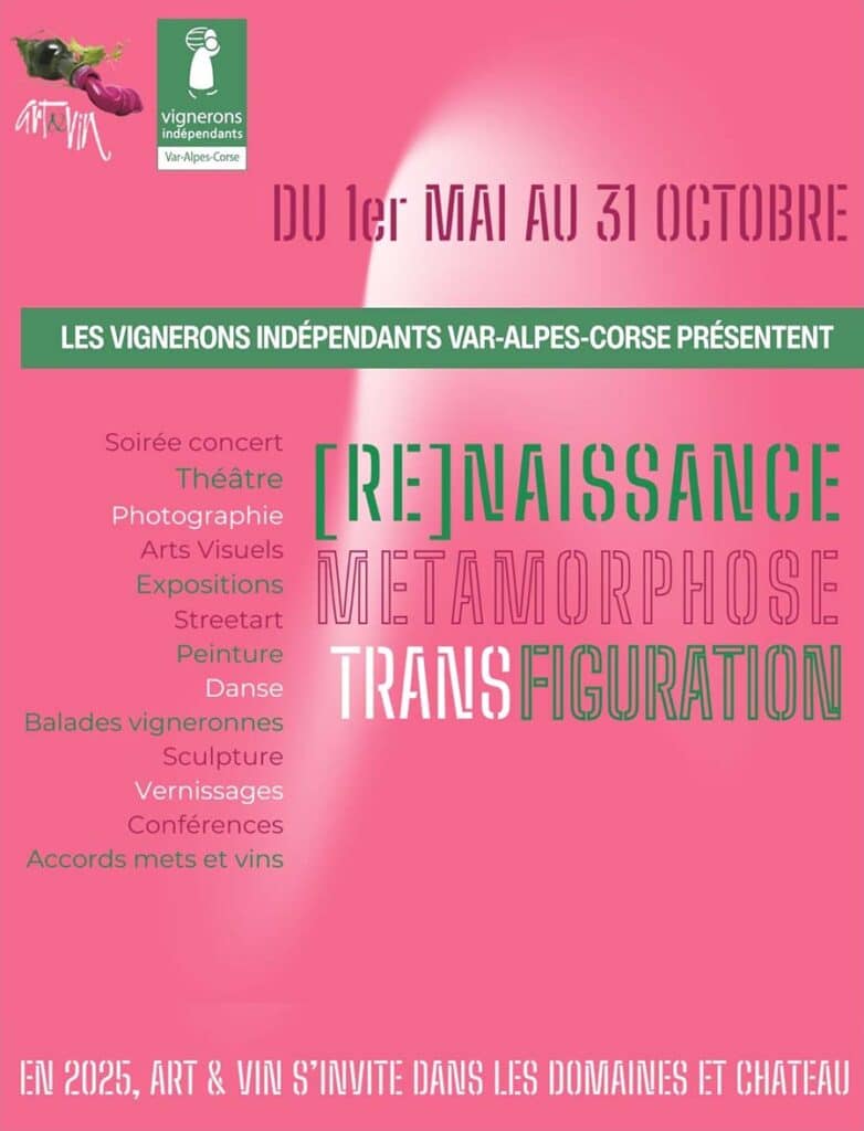 affiche vignerons indépendants art & vin