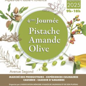 A Valensole, journée de la pistache, de l'amande et de l'olive Bleu Tomate