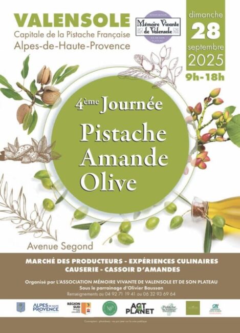 A Valensole, journée de la pistache, de l'amande et de l'olive Bleu Tomate