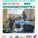 Ramassage de déchets sur l'Huveaune Bleu Tomate