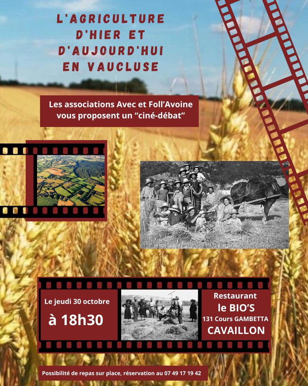 affiche ciné-débat Cavaillon