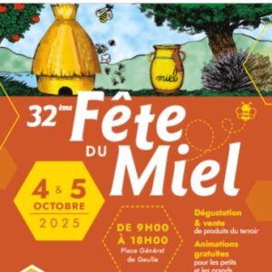affiche Fête du miel 2025 les Arcs 83