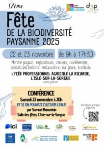 Fête de la Biodiversité et Conférence "Et si on cultivait l'eau ??" Bleu Tomate
