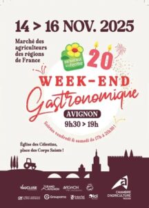 affiche WE gastro Avignon 2025