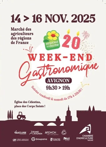 affiche WE gastro Avignon 2025