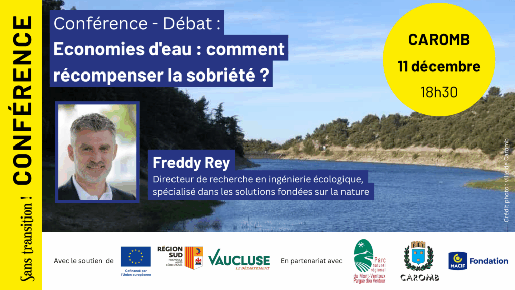 Conférence avec le Parc du Ventoux : "comment récompenser la sobriété" Bleu Tomate