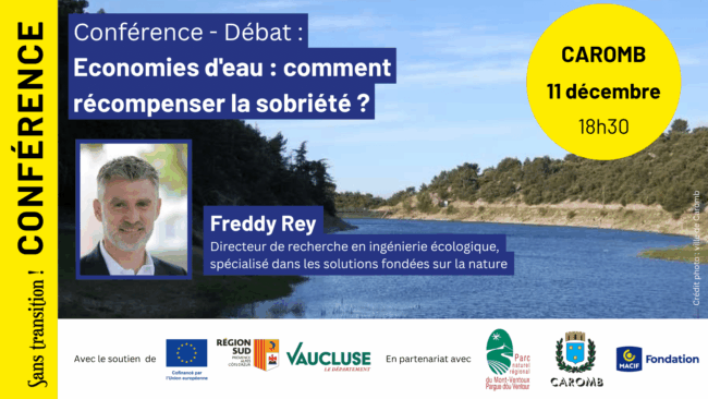 Conférence avec le Parc du Ventoux : "comment récompenser la sobriété" Bleu Tomate