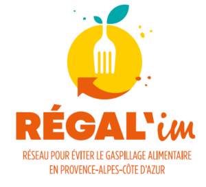 PAT du Ventoux : manger mieux, gaspiller moins ! Bleu Tomate logo de REGAL'im