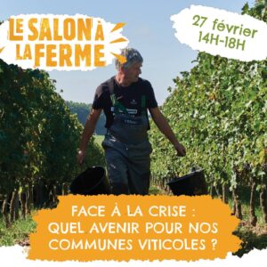 Le Salon... à la ferme à Sainte-Cécile-les-Vignes Bleu Tomate affiche Salon à la ferme 2026