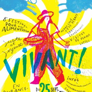 Festival Vivant·e ! 2026 Bleu Tomate affiche Vivant·e 2026